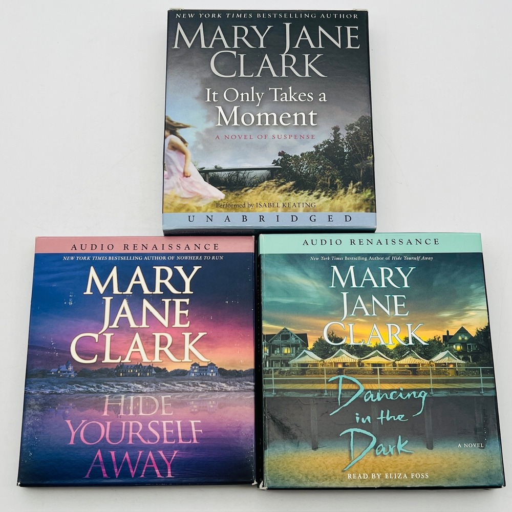 Mary Jane Clark Audiobook Lot 3 Books It Only Takes a Moment Dancing in the Dark